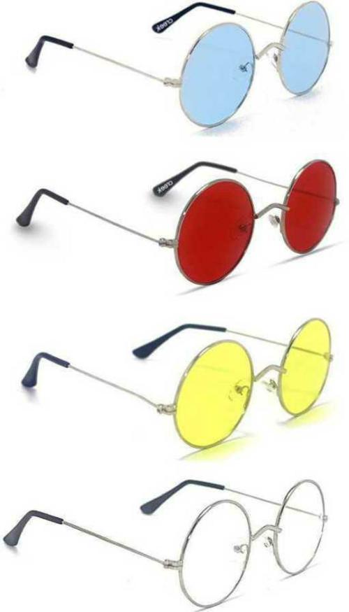 PEKUNIARY Full Rim UV Protection Aviator Wayfarer Sunglasses For Men & Women - -(Multicolor lens)