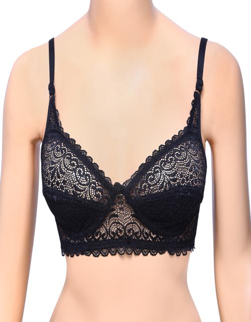 D Life Dream Life Women Lycra Lace Non Padded Black | Full Coverage Bra | Lingerie & Inner wear | Bras