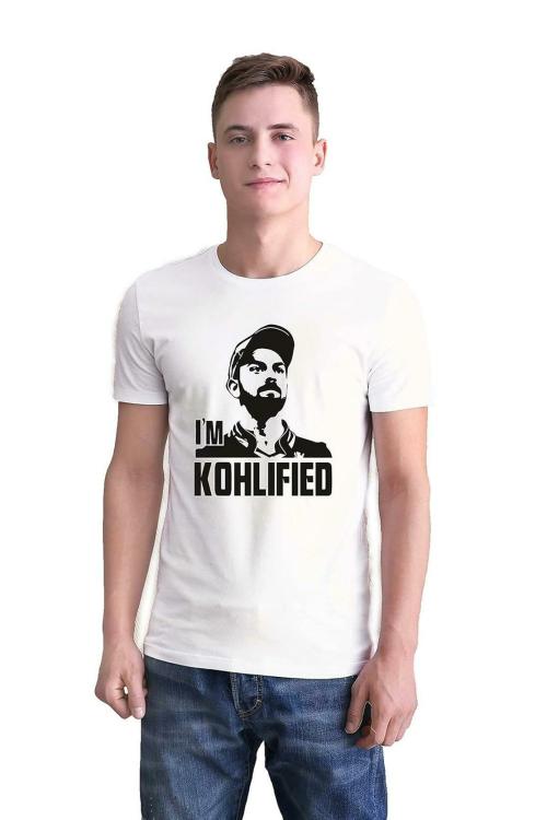 Ultrastyle Virat Kohli Graphic Printed Tshirt for Men | Regular Fit T-Shirts for Men | Round Neck Men’s Regular T-Shirt | Dry Fit Dot Knit Stylish T-Shirt for Men and Boys