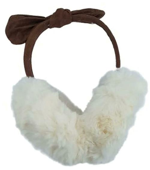 UPAREL White Faux Fur Winter Ear Muffs For Girls And Women