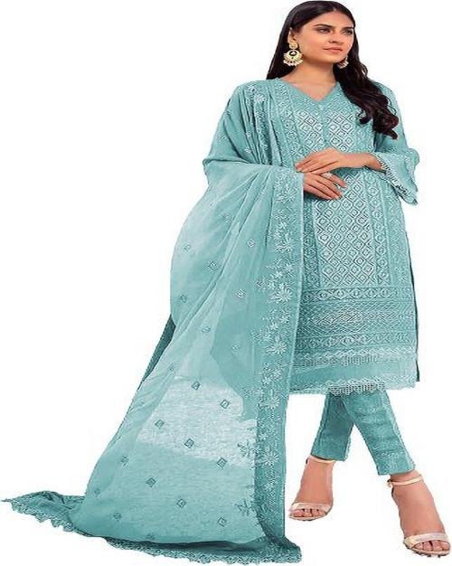 Rahi Fashion Heavy Faux Georgette With Sequence Work Churidar Salwar Suit