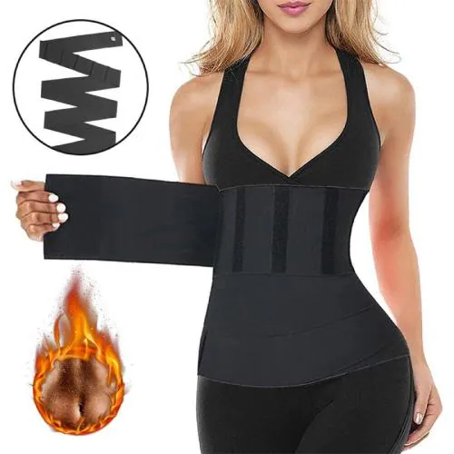 ASTOUND Waist Snatcher with band/Shaper for all women| Tummy tuck bandage wrap| Waist l Snatch Me Up Wrap Bandage l Waist Trimmer Tummy Wraps Belt for Women l Waist Wrap Gym Accessories l Waist Trainer