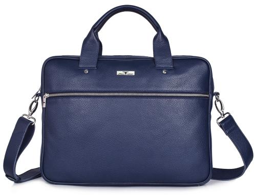 Urban Forest Xander Blue Men's Leather Messenger Bag