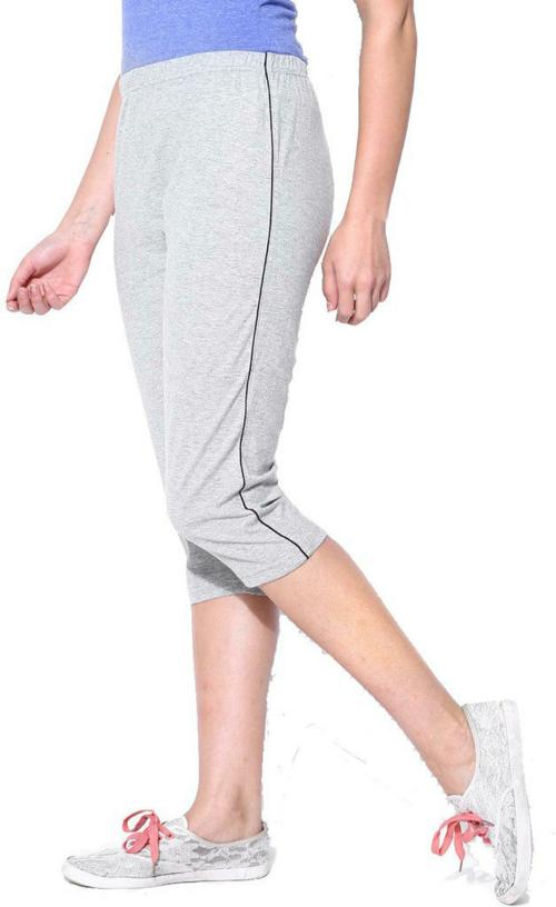 Espresso Women Grey Capris Pack of 1 (XL)