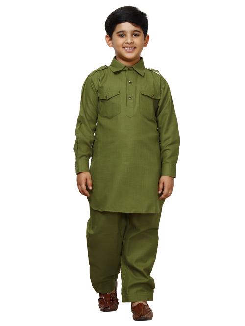 Pro-Ethic Style Developer Ethnic 2- Piece Pathani Suit Set For Kids Boys