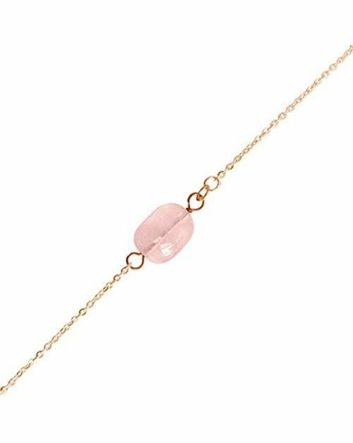 Shubhanjali store Pink Rose Quartz Bracelet (Unisex) - Free size