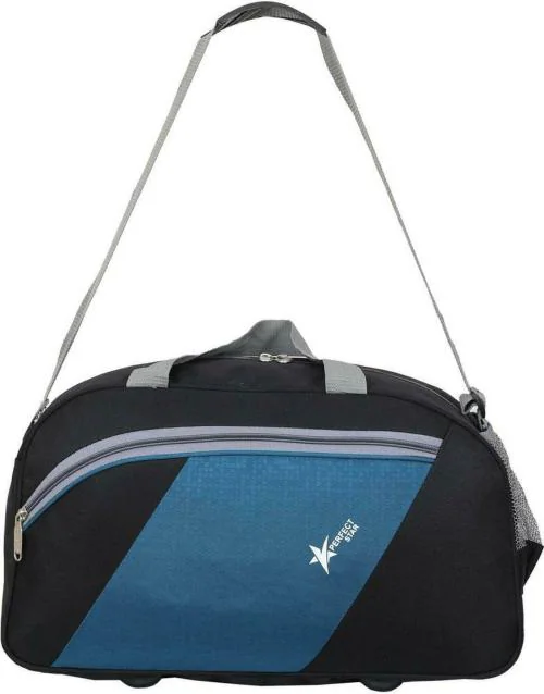 Perfect Star Unisex Black Polyester Duffel Bag 45 L