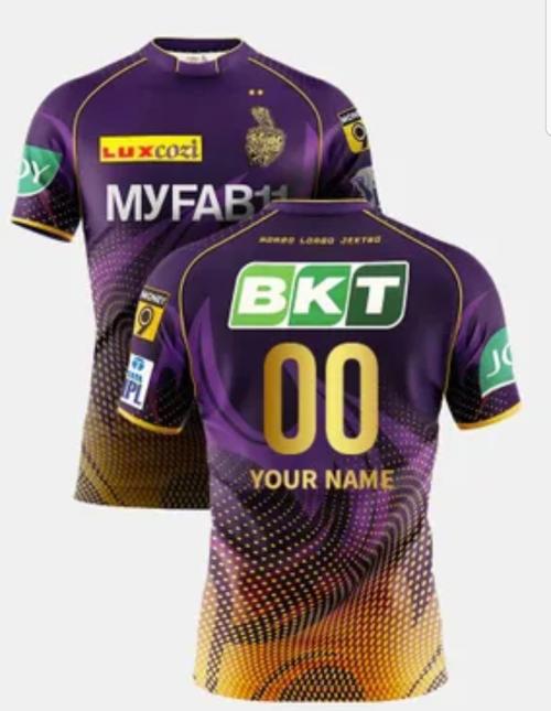 Galactik Kolkata Knight riders KKR IPL Fan jersey t shirt for men- L