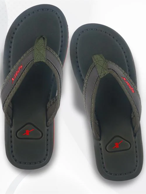 Sparx Olive flip-flops-slides Men SFG-48 for Men