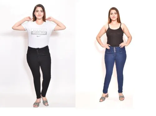 AADVI FASHION Women's Casual Wear Stretchable Denim Straight Jeans