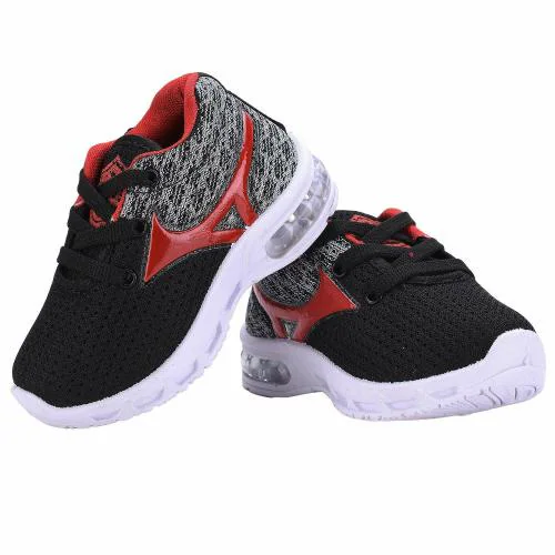 SMARTOTS Kids Casual Shoes with LED Lights, Lace-Up Shoes for Boys and Girls, Comfortable and Lightweight Shoes for Kids with Anti Slip Sole, Color-Red Size-5C