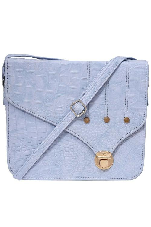 Fristo Sky Blue PU Women Sling Bag