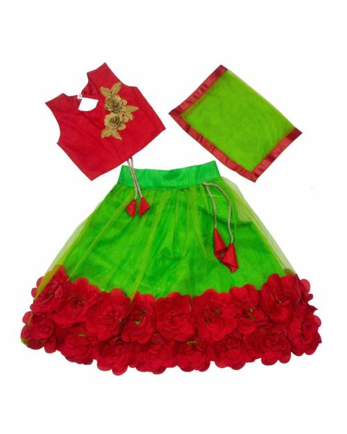 Jugnoo Mart Fancy Lehenga Choli and Dupatta Set for Girls