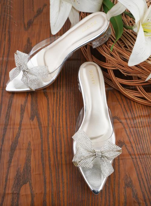 Synthetic Heel Sandals