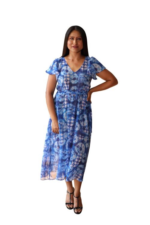 RAJORIA INSTYLE Women's Georgette Digital Print Kaftan/Beach Coverup/Bikini Coverup/Kaftan Coverup/Body Top/Drees CDZA-3-XL