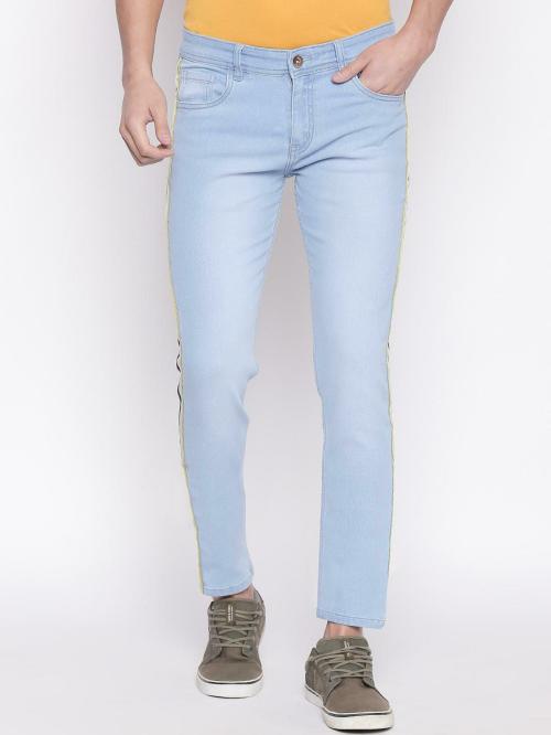 High Star Men's Light Blue Faded Jeans