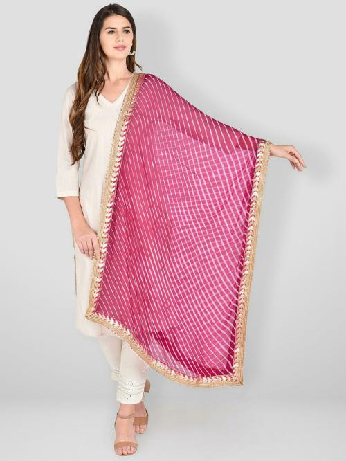 Dupatta Bazaar Women Beige Embellished Net Dupatta