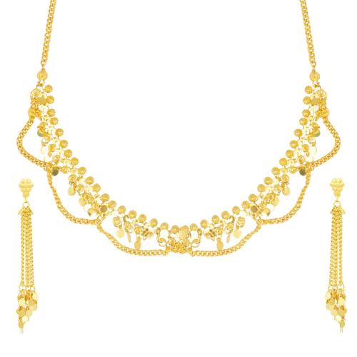 Buy Bodha By Shivansh Brass Jewellery Necklace Set with Earrings For