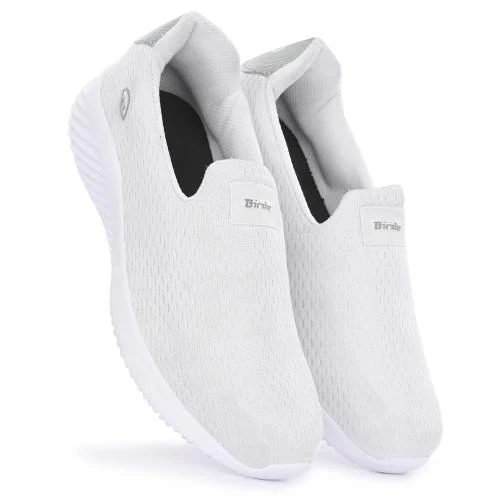 BIRDE Comfortable Stylish Look White Sneakers Lofer Shoes For Men