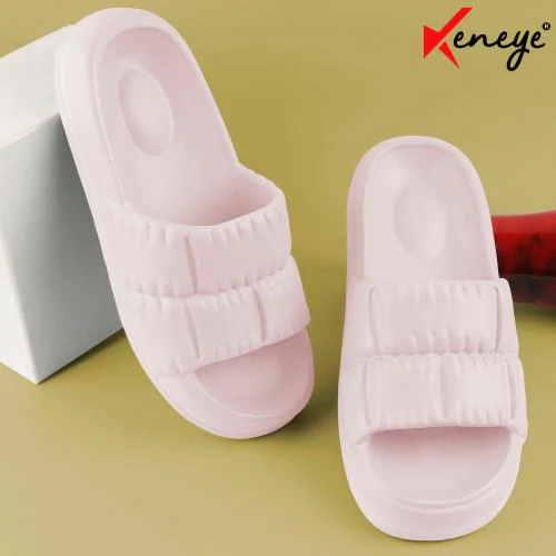 Keneye Fashion Comfortable Slip On Outdoor Eva Pink Slide For Women's With Extra Soft Cushion & Comfort