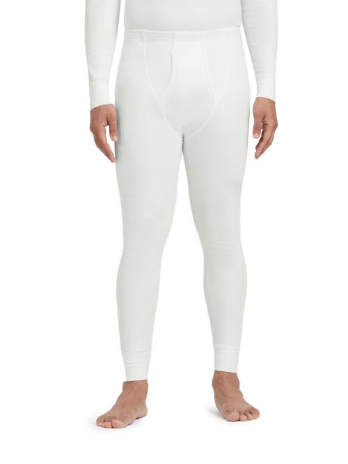 XYXX White Cotton Rich Alpine Men Thermal Pyjama