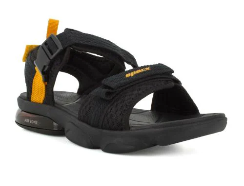 SPARX Black Sandals SS-543 For Men