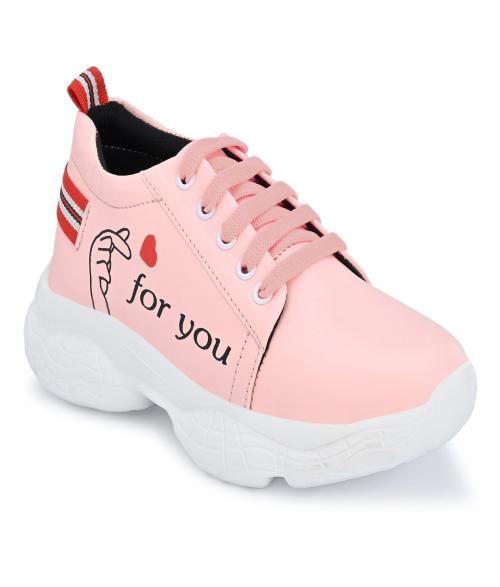 OWN PASKO Stylish, Trendy Lightweight Comfortable Casual wear Lace-Up Shoes for Girls & Women's
