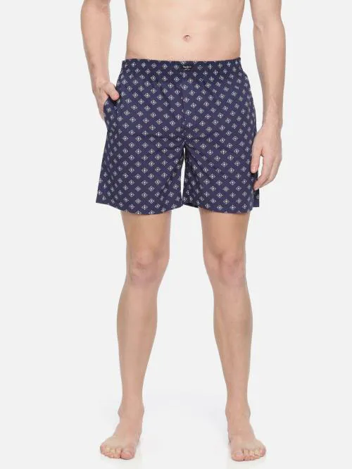 PEPE JEANS LONDON Men's Navy All Over Print 100% Cotton Pack of 1 Boxers