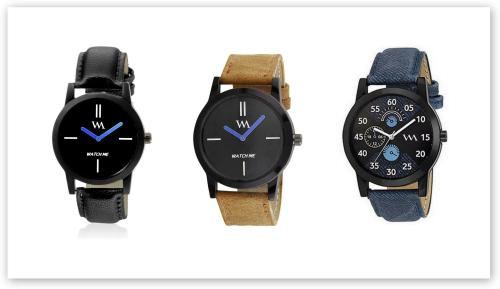 WM Analog Multicolor Dial Multicolor Strap Watch for Men (WMC-002-BR-AWC-007-WMC-002) - Pack of 3 Analog Watch