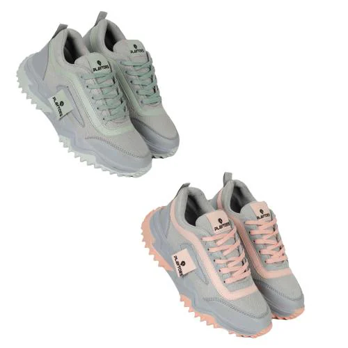 PLAYTOES Women's Sports Shoes Combo: Comfort, Style, and Durability to Boost Your Performance