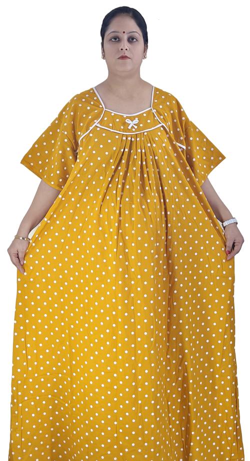 Bindass Female Collection Women Nighty Cotton Maxi Plus Size