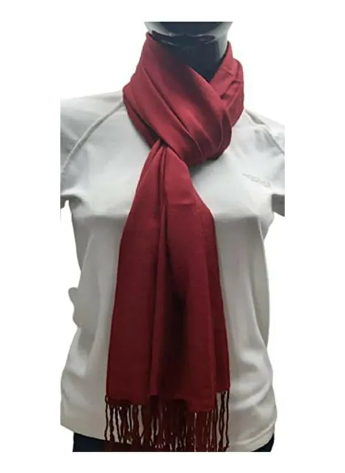 Digiom Rayon Maroon Stole for Women and Men Unisex Casual Wear Latest Plain and Soft Stole for Girls and Boys (28x72 inches)