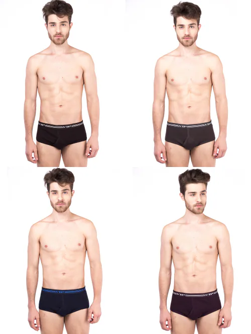 VIP SPECTOR MENS COTTON BRIEF PACK OF 4