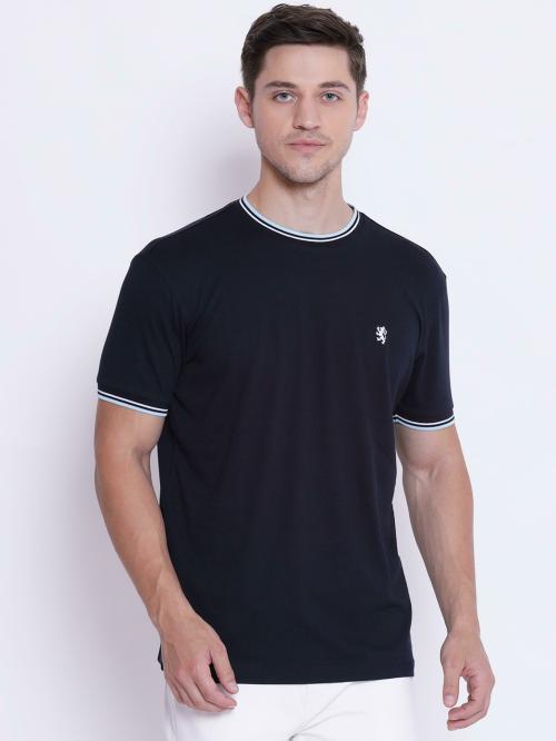 Red Tape Men 100% Cotton Solid Round Casual T-shirt