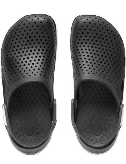 CASSIEY Unisex-Adult Lightride Clogs Sandals lightweight Clog Shoes for Men- Black/Grey