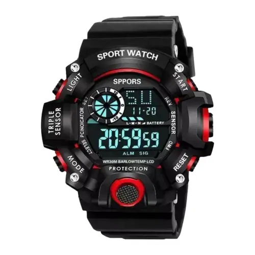 Men's and Boy's KIMY Digital Sports Watch with Black Color Strap, Multi-Functional Automatic Shockproof Watch A Perfect Collection of 