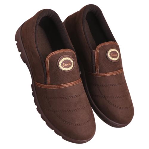 Detok Dark Brown Casual Shoes For Men