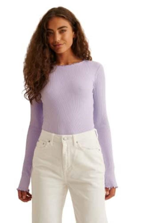 Ribbed Full T-Shirt 100% Ribbed Cotton T-Shirt - Top, Round Neck, Full Sleeves