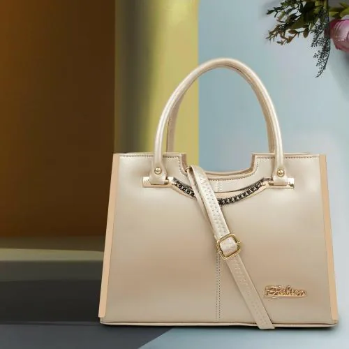 Spotic Beige Pu, Artificial Leather Handbag For Womenbook bag | tote bag | drawstring bag | tote bags | free shipping | shopping bag | work bag | messenger bag | sling bag | leather bag | online shopping | beach bag |