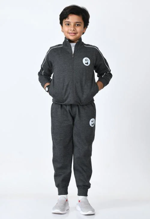 SMSHOPMORE Regular Fit Tracksuit for Kid's | Soft and Comfortable|Track Suit for Boy's and Girl's (Size: 5-6 Year)