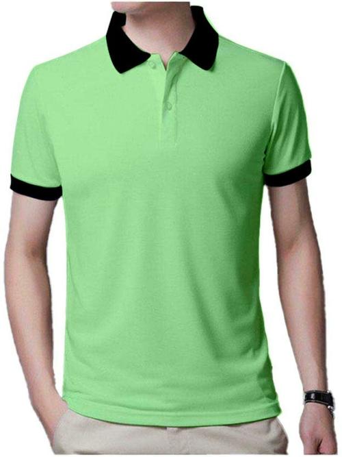 Buy Topluck Grey Men Solid Cotton Blend Polo Tshirt Online at Best