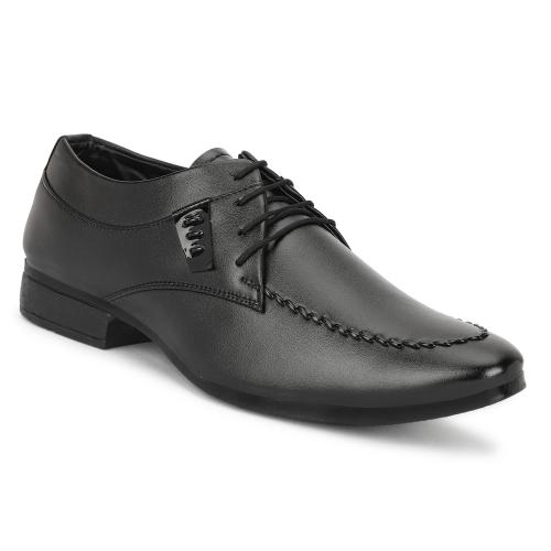 DESTA Men's Black Comfortable & Stylish Formal Shoe Lace up Formal Shoe