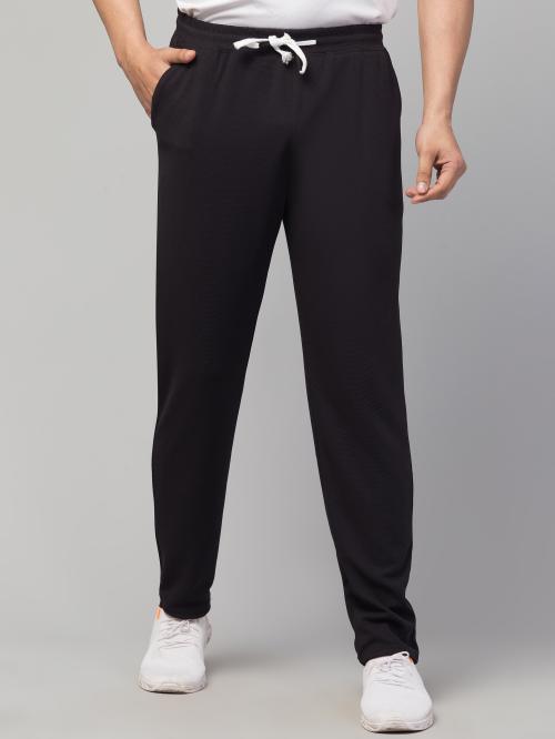 CRIMP Solid Men Black Track Pants