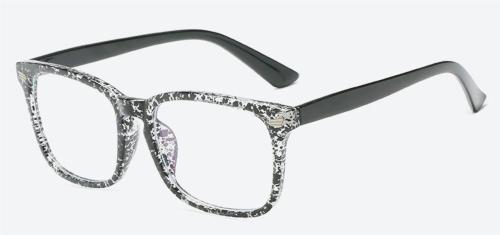 ROZZETTA CRAFT Rectangle Full Rim Black White Frames (Men And Women)