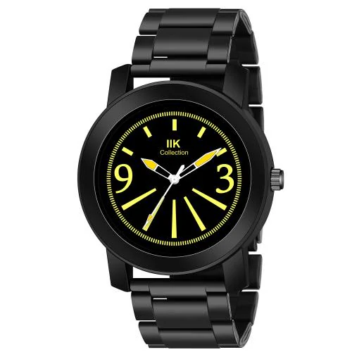 IIK COLLECTION Yellow Stainless Steel Analog Watch For Men and Boys (IIK-902M)