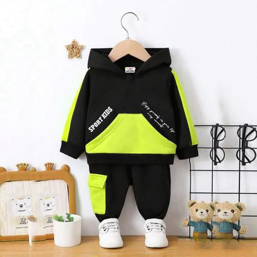 Kuchipoo Boys Casual T-shirt Track Pants (Multicolor)