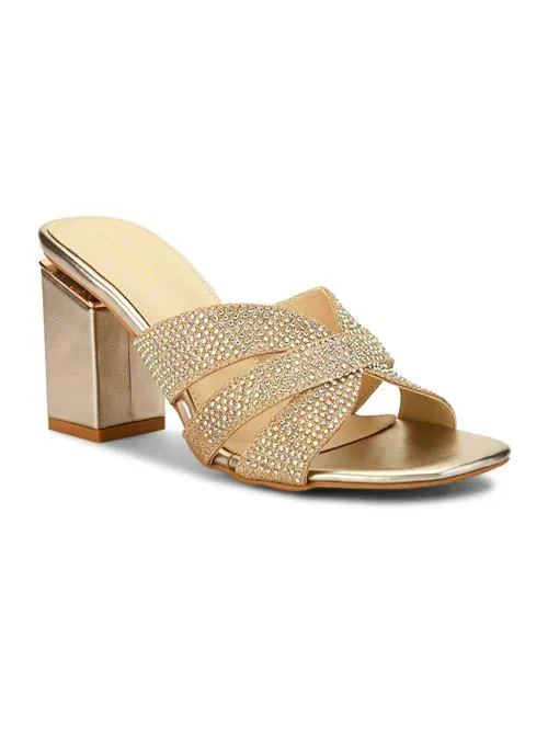 Pelle Albero Gold wedges sandal For Women