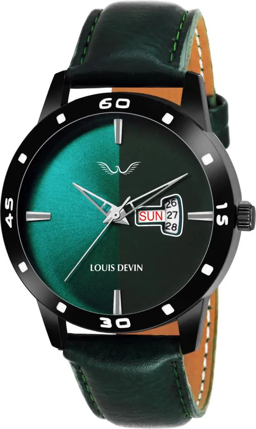 Louis Devin Analog Green Watch For Men (Ld-Bk030-Grn)