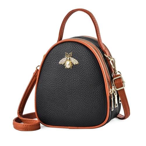 Palay Sling Bag For Women Pu Leather Daily Bag Small Crossbody Bags For Women Multi Layer Shoulder Bag With Adjustable And Removable Wide Strap