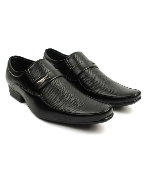 Buy Groofer Black Formal Party Wear Shoes For Men's Online at Best ...